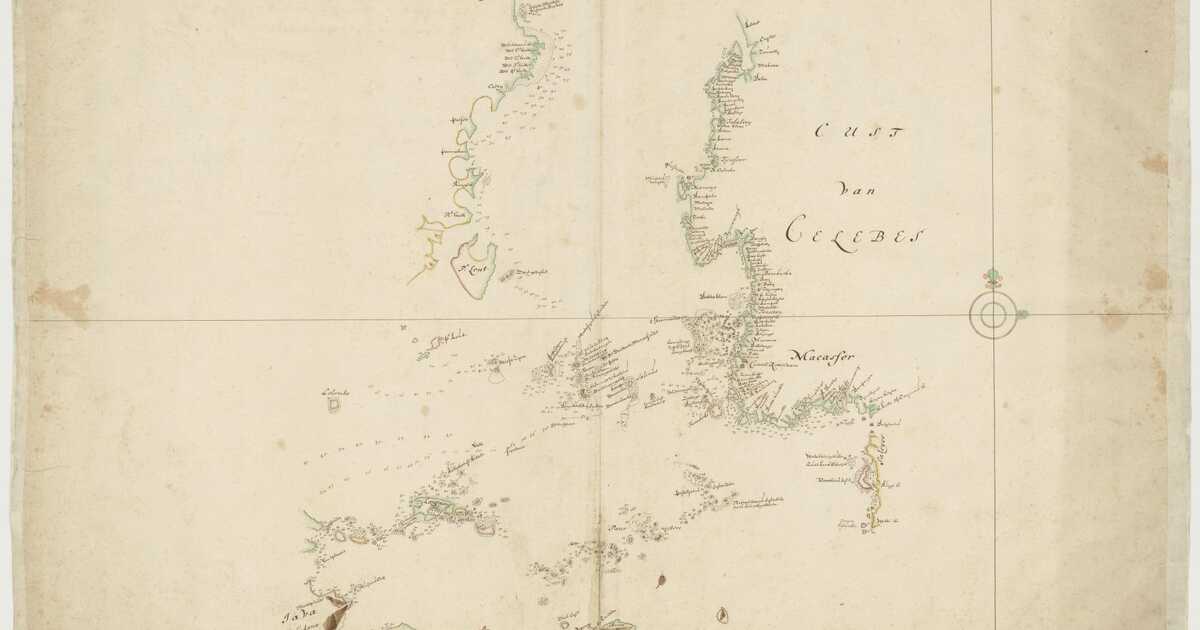 Map Of The West Coast Of Celebes Atlas Of Mutual Heritage