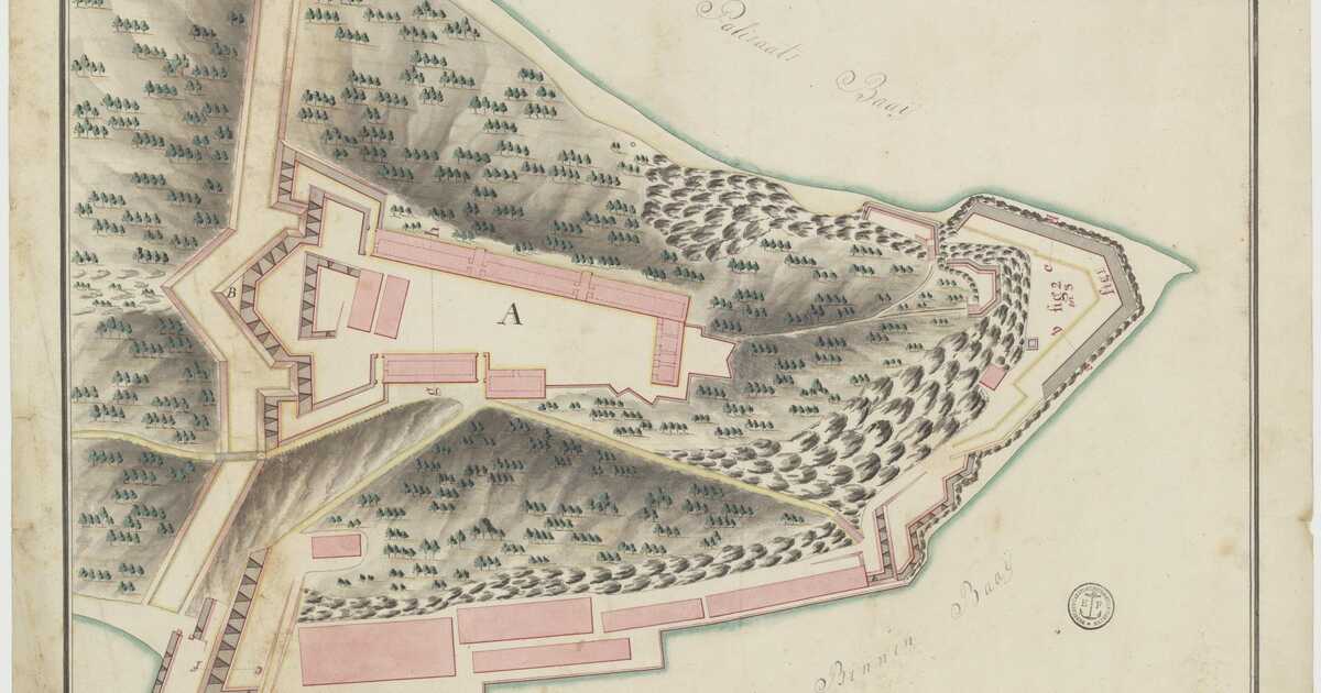 Plattegrond Van Fort Oostenburg Te Trinconomale Atlas Of Mutual Heritage